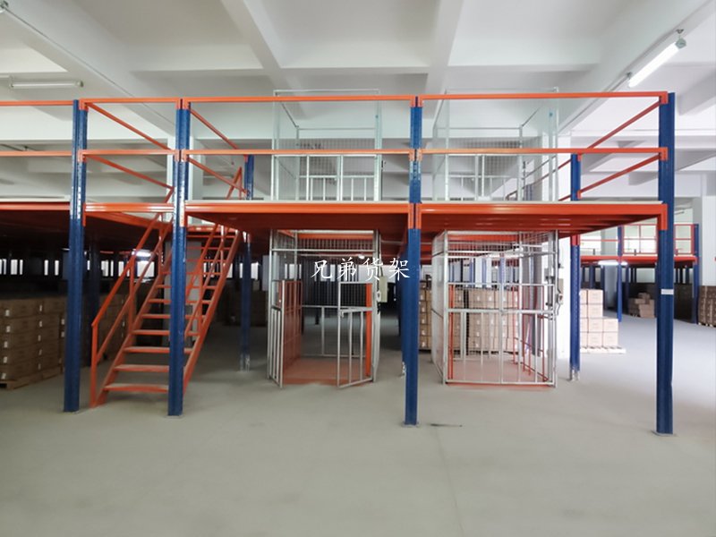 貿(mào)易物流公司閣樓平臺貨架案例